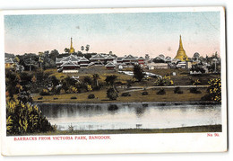 CPA Birmanie Rangoon - Barracks From Victoria Park - Myanmar (Burma)