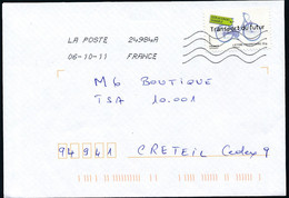 France - Timbre Adhésif YT A184 Seul Sur Lettre Oblitération TSC TOSHIBA - Storia Postale