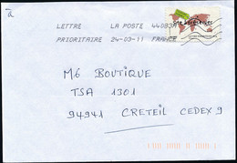 France - Timbre Adhésif YT A185 Seul Sur Lettre Oblitération TSC TOSHIBA - Covers & Documents