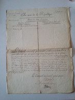 Révolution Fse  30.11.1792 Conseil Exécutif Provisoire Sign. Autographe ROLAND  De La Platière PACHE  Brevet Miltaire - Documents Historiques