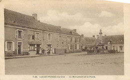 72 - LUCHE PRINGE - Monument Et Place En 1947 - Luche Pringe