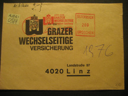 Österreich 1972- Geschäfts-Brief Grazer Wechselseitige Gelaufen Von Salzburg Nach Linz - Franking Machines (EMA)