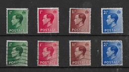 GB 1936 KING EDWARD VIII MOUNTED MINT AND USED SET. SG 457/460    Ch1 - Nuevos