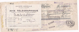 3 Scans Chèque Minoteries à Cylindres Valenciennes Avis Télégraphique Timbres Fiscaux - Documents