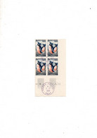 Taaf Timbres Bloc De 4 Coin Daté Du 11/8/1960 Oblitère Terre Adélie Le 1/1/1968 - Gebraucht