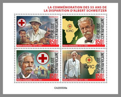 CENTRAL AFRICA 2020 MNH Albert Schweitzer Red Cross Rotes Kreuz Croix Rouge M/S - OFFICIAL ISSUE - DHQ2048 - Albert Schweitzer