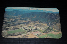 21400-               AERIAL VIEW OF ACADEMIC SECTION, CHAPEL, U.S. AIR FORCE ACADEMY, COLORADO - 1965 - Colorado Springs