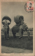 CPA Cambodge Pnom Penh Ruines D'Angkor Eléphant Transportant Touristes YT Indo Chine Indochine 76 CAD 1929 - Cambodja