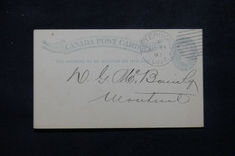 CANADA - Entier Postal De Peterboro En 1892 Pour Montréal - L 81045 - 1860-1899 Regno Di Victoria