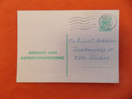 België 1979 Adreswijziging Verstuurd Uit Gent - Addr. Chang.