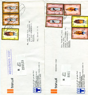 2 Registered Covers To Belgium - Aangetekend - Recommandée - Barwil - 1993 - Omán