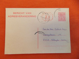 België 1984 Adreswijziging Verstuurd Uit Gent - Addr. Chang.