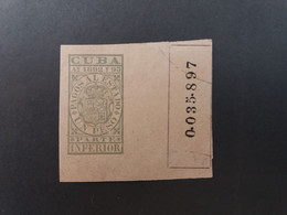 STAMPS CUBA 1892  "Pagos Al Estado " Fiscal Stamps For Telegraphs. MNG - Telegraphenmarken