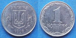 UKRAINE - 1 Kopiyka 2006 KM# 6 Reform Coinage (1996) - Edelweiss Coins - Ucrania