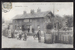 CPA 60 - Thourotte, La Gare - Voiture à Chien - Thourotte