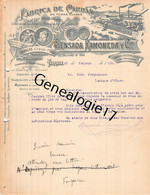 96 2805 ESPAGNE SPAIN TARRASA 1920 Fabrica De Cardas SENSADA RAMONEDA Y CIA Dest FONQUERNIE - Spanje