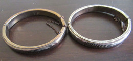 2 Bracelets Identiques En Métal Doré Et Petites Chaînettes - Ethnics