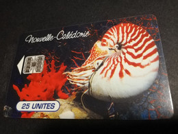 NOUVELLE CALEDONIA  CHIP CARD 25  UNITS  MOBILIS  UNDER SEA LIFE , NR C5B      ** 4177 ** - Nouvelle-Calédonie