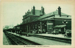 Berck Plage * Intérieur De La Gare * Train Locomotive * Ligne Chemin De Fer Pas De Calais - Berck