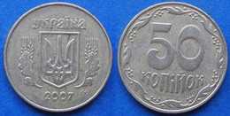 UKRAINE - 50 Kopiyok 2007 KM# 3.3b Reform Coinage (1996) - Edelweiss Coins - Ucraina