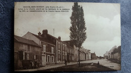 CPA BREUIL BOIS ROBERT PRES MANTES ARBRE DE LA LIBERTE PLANTE PAR LES HABITANTS  1921 EN COMMEMORATION GUERRE 14 TACOT - Mantes La Ville