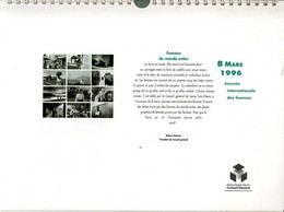 Calendrier Journée Internationale Des Femmes 8 Mars 1996 - Grand Format : 1991-00