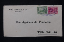 COSTA RICA - Enveloppe Commerciale De San José Pour Turrialba En 1933 - L 81097 - Costa Rica