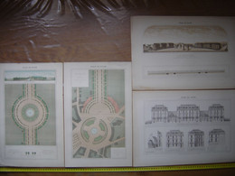 Lithographies DIJON Deliberation Conseil Municipal 1867 Amenagement Du Parc - Architecture