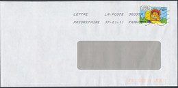 France - Timbre Adhésif YT A203 Seul Sur Lettre Oblitération TOSHIBA - Cartas & Documentos