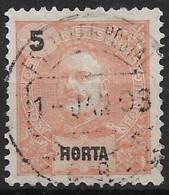 Horta – 1897 King Carlos 5 Réis Used Stamp - Horta