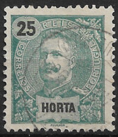 Horta – 1897 King Carlos 25 Réis Used Stamp - Horta