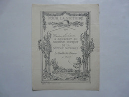 VIEUX PAPIERS - DEUXIEME EMPRUNT DE LA DEFENSE NATIONALE 1916 : Pour La Victoire - Unclassified