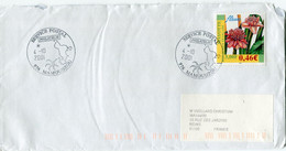 MAYOTTE LETTRE DEPART SERVICE POSTAL PHILATELIE 4-10-2001 MAMOUDZOU POUR LA FRANCE - Lettres & Documents