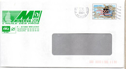 Entier Postal Entreprise à Fenêtre Timbre 2001 Nouveau Millénaire Repiquée Minerva Oil L'huile Des Pros Meuzac - Prêts-à-poster: Repiquages Privés