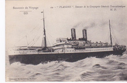 Le Flandre, Steamer De La Compagnie Générale Transatlantique - Passagiersschepen