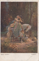Hans Zatzka - Waldidyll , Couple , White Horse 1919 - Zatzka