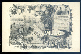 Cpa Du 50 Gouville Fête De Bienfaisance De Gouville Plage Place De L' église -- Près Blainville Coutances  AVR20-01 - Blainville Sur Mer