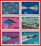 Italia. Italy. 1973. Mi 1394 / 1399. 50th Anniv. Of Italian Military Aviation - 1971-80:  Nuovi