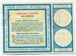 ESPAGNE COUPON - REPONSE INTERNATIONAL DE 10.00 PESETAS AVEC OBLITERATION DU 6 NOV 67 - Sonstige & Ohne Zuordnung