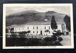 Delcampe - NICOSIA (ENNA) VIALE UMBERTO I E CASERMA GIACOMOLONGO 1927 - Enna