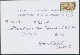 France - Timbre Adhésif YT A254 Seul Sur Lettre Oblitération TOSHIBA - Lettres & Documents