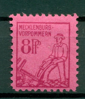 Mecklembourg-Pomeranie 1945-46 - Michel N. 11 X A - Série Courante (Y & T N. 5) - Neufs