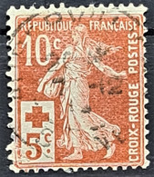 FRANCE 1914 - MLH - YT 147 - 10c + 5c - 1906-38 Säerin, Untergrund Glatt