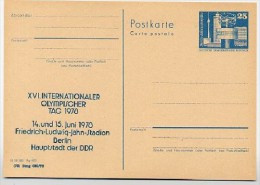 DDR P80-1b-78 C8-a Postkarte PRIVATER ZUDRUCK Olympischer Tag Berlin 1978 - Privé Postkaarten - Ongebruikt