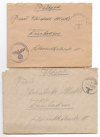 Lettres Marine Artillerie Abteilung 280, SAINT-NAZAIRE, 1940, Voir Descriptif Et Photo - WW II
