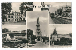 CPSM 78 CROISSY-SUR-SEINE MULTIVUE - Croissy-sur-Seine