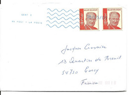 LETTRE 2009 AVEC TIMBRES DECOUPES ET CACHET BLEU DE MACHINE A AFFRANCHIR - Autres & Non Classés