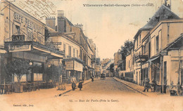 94-VILLENEUVE-SAINT-GEORGES- RUE DE PARIS ( PRES LA GARE ) - Villeneuve Saint Georges