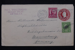 ETATS UNIS - Entier Postal Commercial + Compléments De New York En 1931 Pour L 'Allemagne - L 81208 - 1921-40