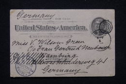 ETATS UNIS - Entier Postal  De Ennis En 1896 Pour L 'Allemagne - L 81210 - ...-1900